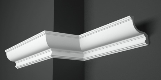 Карниз потолочный гипсовый гладкий КГ 082
