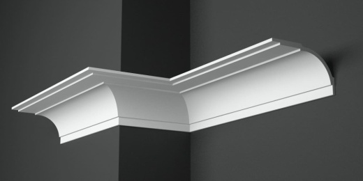 Карниз потолочный гипсовый гладкий КГ 082 2