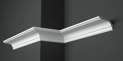 Карниз потолочный гипсовый гладкий КГ 036 1