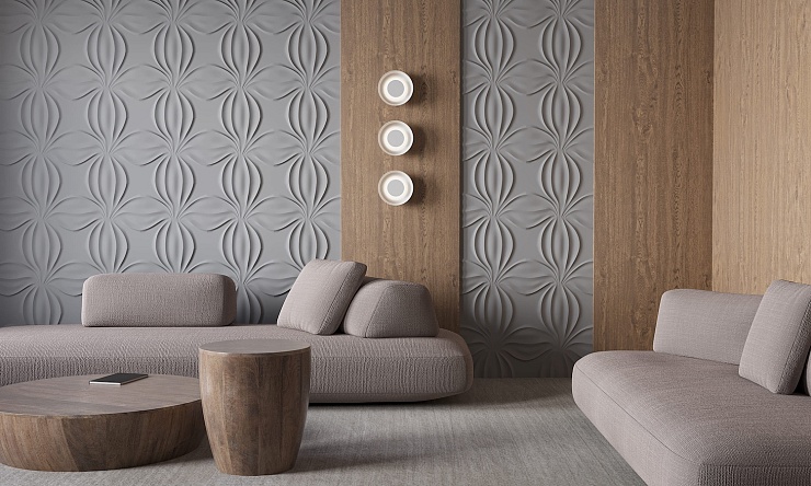 3D панель гипсовая 053