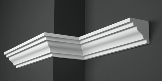 Карниз потолочный гипсовый гладкий КГ 002 1