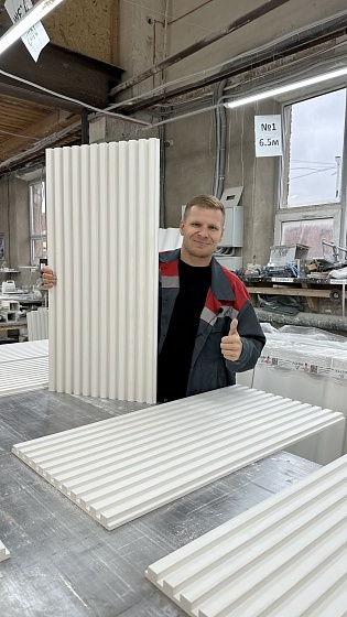 3D панель гипсовая 007