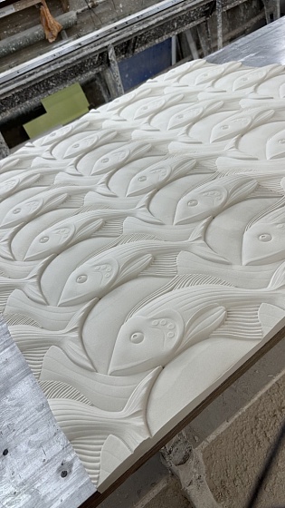 3D панель гипсовая 098