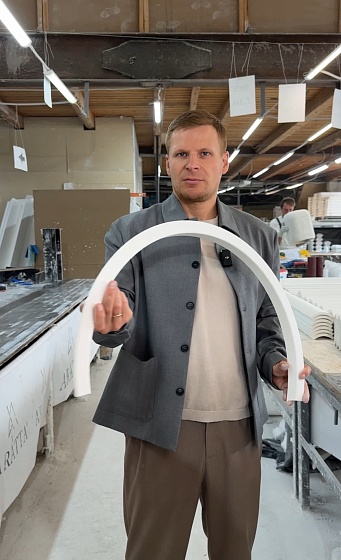 Молдинг угловой гипсовый ЛГУ 001 1