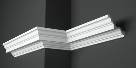 Карниз потолочный гипсовый гладкий КГ 096