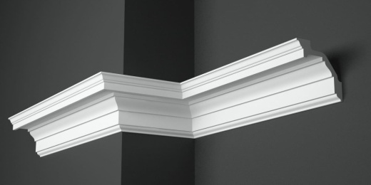 Карниз потолочный гипсовый гладкий КГ 057