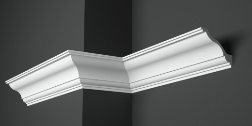 Карниз потолочный гипсовый гладкий КГ 090