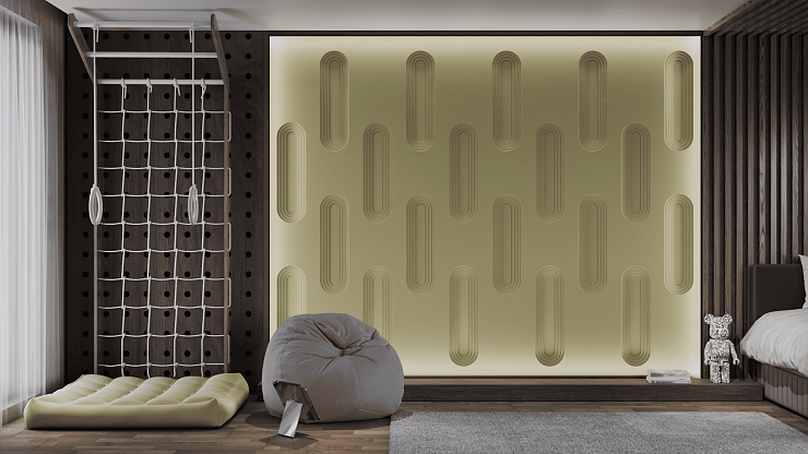 3D панель гипсовая 115