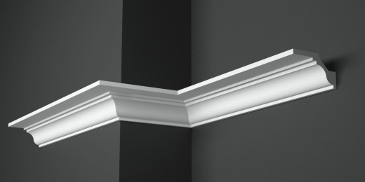 Карниз потолочный гипсовый гладкий КГ 016