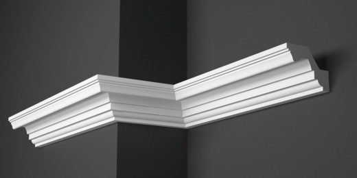 Карниз потолочный гипсовый гладкий КГ 004 5