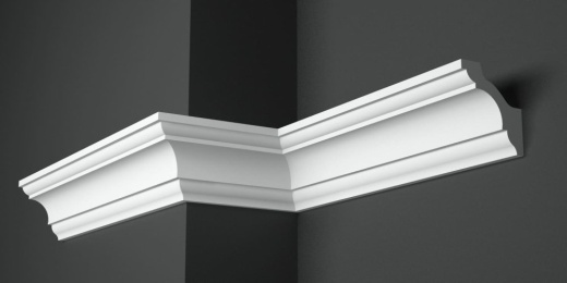 Карниз потолочный гипсовый гладкий КГ 015