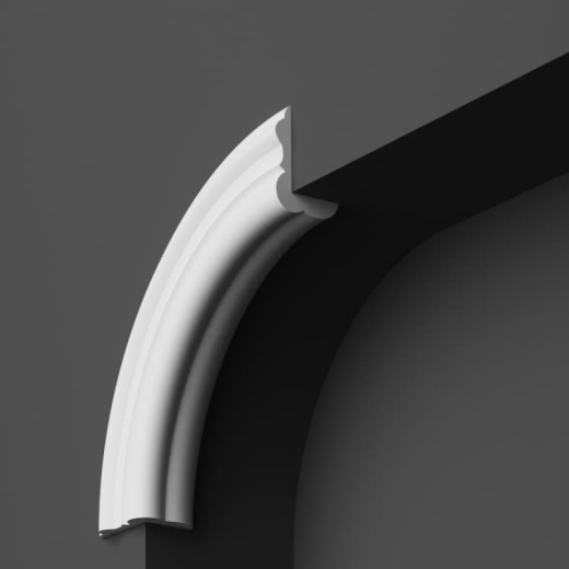 Молдинг угловой гипсовый ЛГУ 004 Радиусный