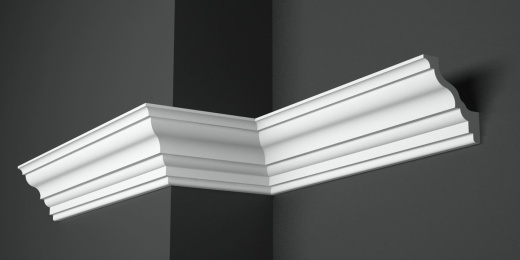 Карниз потолочный гипсовый гладкий КГ 041 1