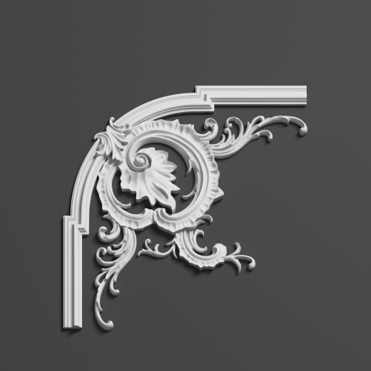 Угловой элемент гипсовый ДЭЛГ 032 1