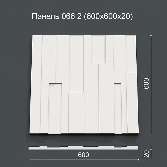 3D панель гипсовая 066 2