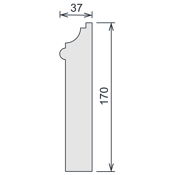 Молдинг гипсовый ЛГ 091