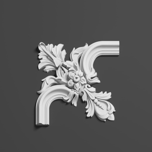 Угловой элемент гипсовый ДЭЛГ 030 1-1