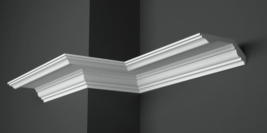 Карниз потолочный гипсовый гладкий КГ 134