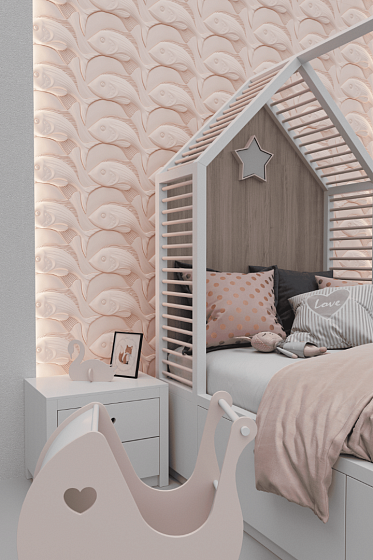 3D панель гипсовая 098