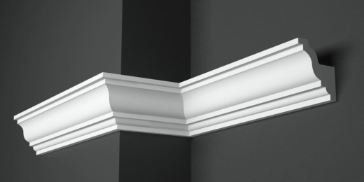 Карниз потолочный гипсовый гладкий КГ 009