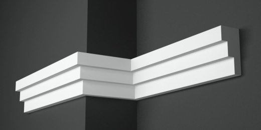 Карниз потолочный гипсовый гладкий КГ 009 1