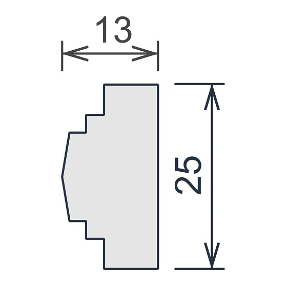 Молдинг гипсовый ЛГ 004 6