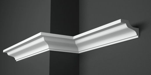 Карниз потолочный гипсовый гладкий КГ 006