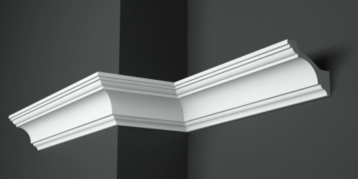 Карниз потолочный гипсовый гладкий КГ 031