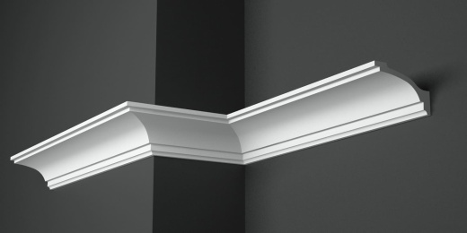 Карниз потолочный гипсовый гладкий КГ 029