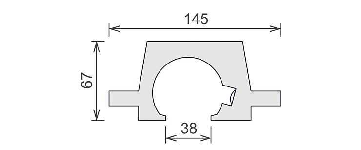 Светильник встраиваемый потолочный гипсовый LINE 001