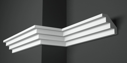 Карниз потолочный гипсовый гладкий КГ 016 2