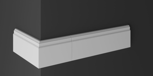 Наружный угол плинтуса НУ 014 бетон