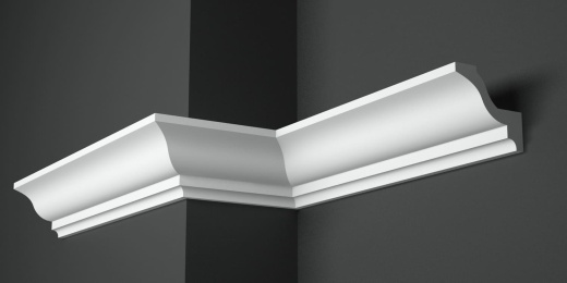 Карниз потолочный гипсовый гладкий КГ 020