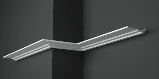 Карниз потолочный гипсовый гладкий КГ 002 3