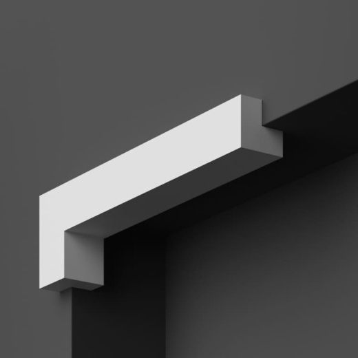 Молдинг угловой гипсовый ЛГУ 001 2