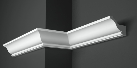 Карниз потолочный гипсовый гладкий КГ 026