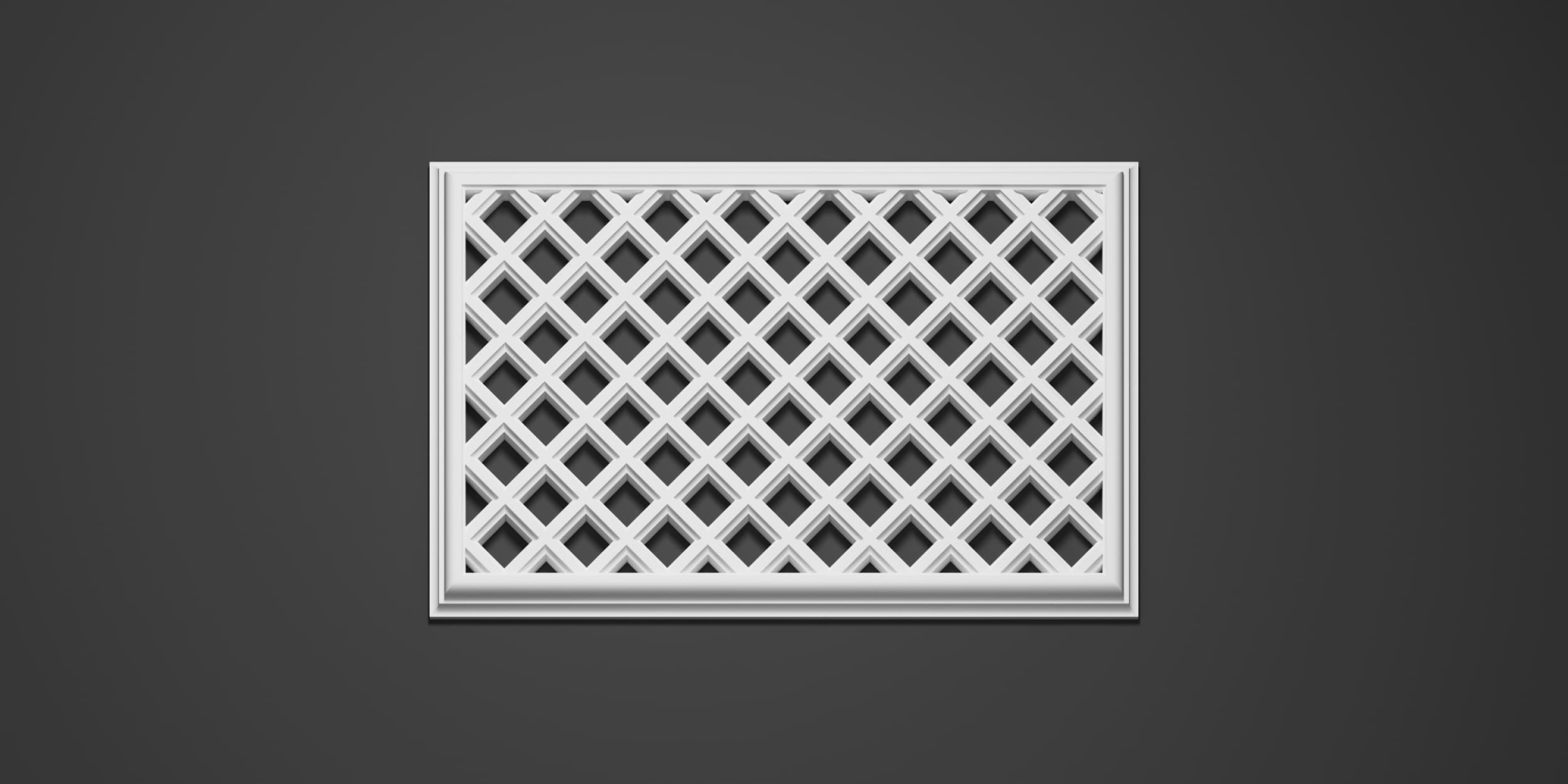 Вентиляционная решетка гипсовая ВР 014