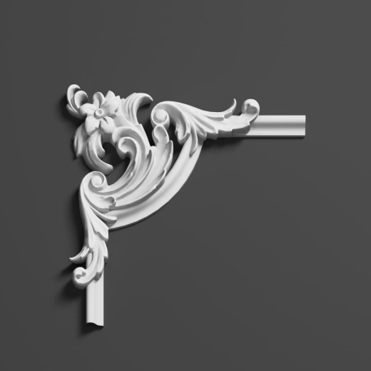 Угловой элемент гипсовый ДЭЛГ 003 4-2А