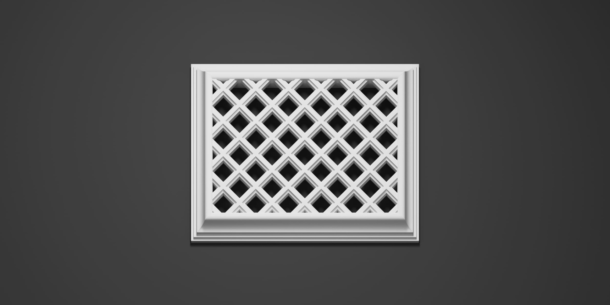 Вентиляционная решетка гипсовая ВР 003