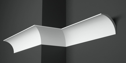 Карниз потолочный гипсовый гладкий КГ 034 1