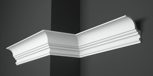 Карниз потолочный гипсовый гладкий КГ 095