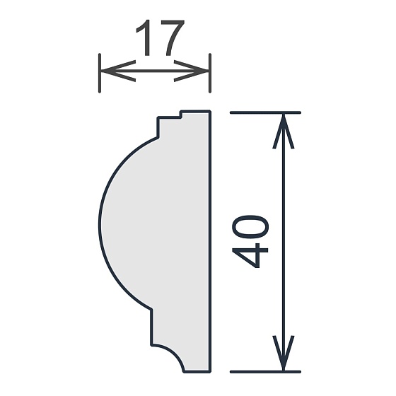 Молдинг гипсовый ЛГ 014