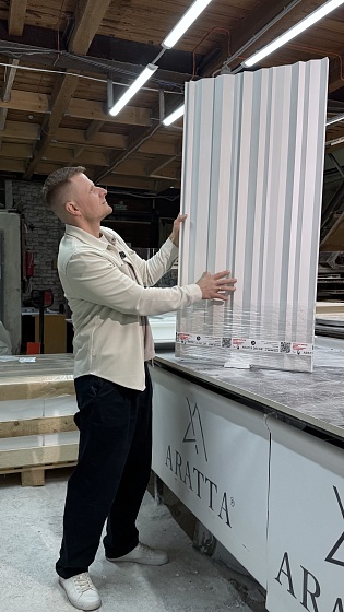 3D панель гипсовая 091