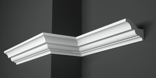 Карниз потолочный гипсовый гладкий КГ 019