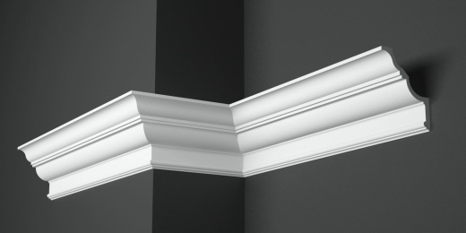 Карниз потолочный гипсовый гладкий КГ 091