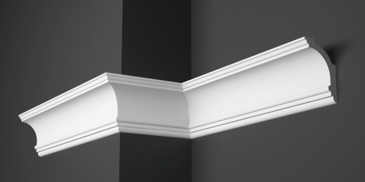 Карниз потолочный гипсовый гладкий КГ 034