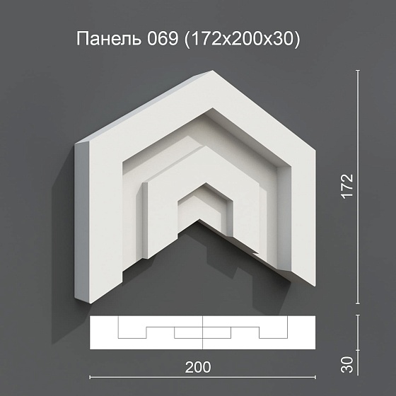 3D панель гипсовая 069