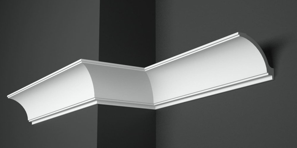 Карниз потолочный гипсовый высокий КГП 015