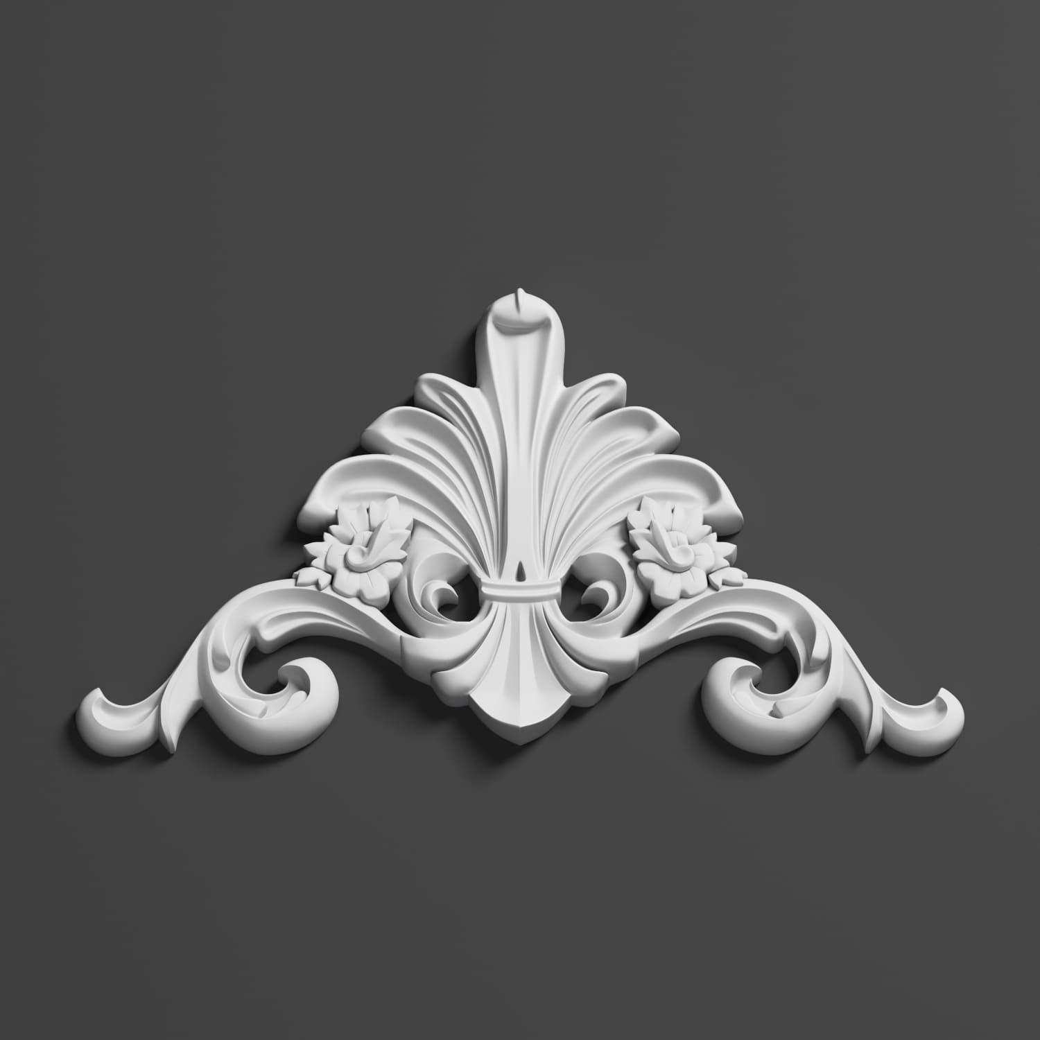 Декоративный элемент гипсовый ДЭ 016