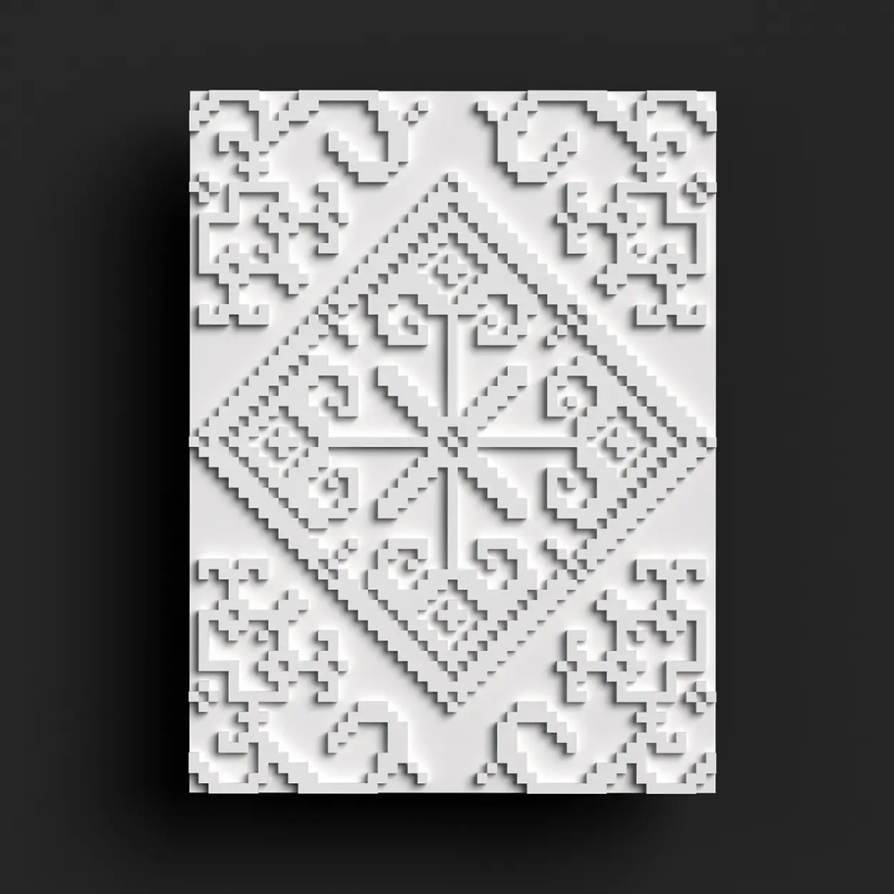 3D панель гипсовая 173